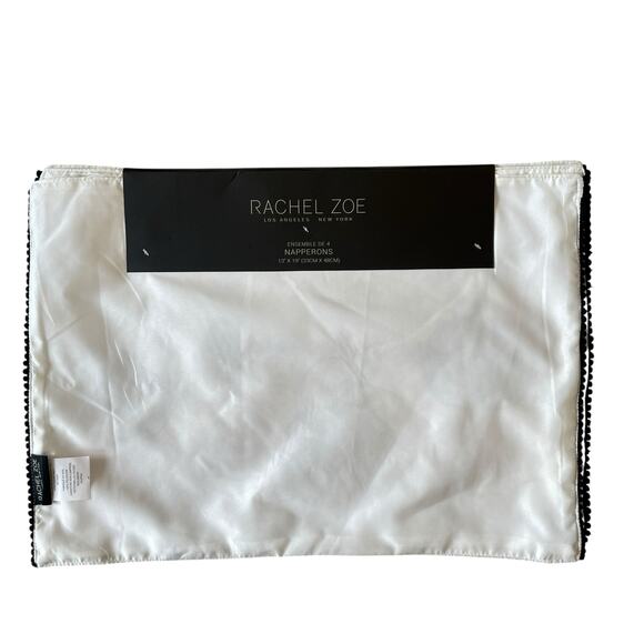 Rachel Zoe MACKENZIE PUMPKIN Halloween Placemats 13x19 Set of 4 Spooky New - Picture 4 of 8